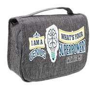 I Am A Genius. What's Your Superpower? Great Gift for Christmas, Birthdays, and Any Special Day, Men Portable Storage Bag, Hanging Toiletry Bag. (Grey)