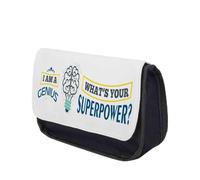 I Am A Genius. What's Your Superpower? Great Gift for Christmas, Birthdays, and Any Special Day, Zipper Pouch, Girls Pencil Case.