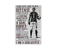 I Am A Goalkeeper Personalized Name Goalkeeper Inspirational Wall Art, Customized Gift for Goalkeeper Woman Lovers 16x24inch(40x60cm)