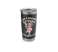 I Am A Grumpy Old Woman I Am Who I Am Thin Patience Stainless Steel Insulated Tumbler
