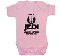 I Am a Jedi Like My Mother Before Me Baby Bodysuit/Romper/Vest/T-Shirt - 6-12 Months - Pink