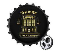 I Am A Lawyer Trust Me Fashion Bottle Opener Beer Cap Shape Fridge Magnets Can Openers for Home Bar