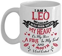 I Am A Leo Woman Themed Funny 11 Oz White Ceramic Coffee Mug/Cup.