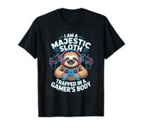 I Am A Majestic Sloth Trapped in A Gamers Body Gaming T-Shirt