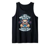 I Am A Majestic Sloth Trapped in A Gamers Body Gaming Tank Top