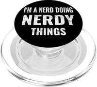 I Am A Nerd Doing Nerdy Things Funny Geek Coder Engineer PopSockets PopGrip for MagSafe