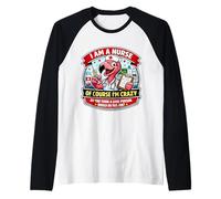 I Am A Nurse of Course I'm Crazy Funny Nursing Flamingo Joke Raglan Baseball Tee