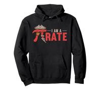 I am A Pi-Rate Pirate Mathematical Symbol Pi Day Pullover Hoodie