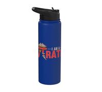 I am A Pi-Rate Pirate Mathematical Symbol Pi Day Stainless Steel Insulated Water Bottle