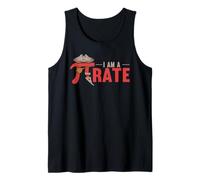 I am A Pi-Rate Pirate Mathematical Symbol Pi Day Tank Top