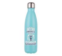 I Am A Project Manager. What’s Your Superpower? 500 ML Double Walled Insulated Stainless Steel Bottle. (Matt Mint Green)