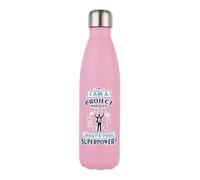 I Am A Project Manager. What’s Your Superpower? 500 ML Double Walled Insulated Stainless Steel Bottle. (Matt Pink)