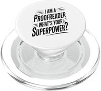 I Am A Proofreader Whats Your Superpower Reading Enthusiast PopSockets PopGrip for MagSafe