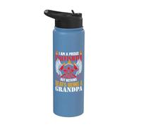 I Am A Proud Firefighter But Nothing Beats Being A Grandpa Stainless Steel Insulated Water Bottle