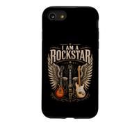 I Am A Rockstar Guitars Wings Rock Music Guitarist Case for iPhone SE (2020) / 7/8