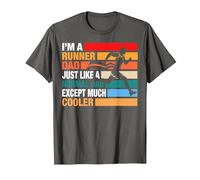 I am a Runner Dad Cool Running Dad T-Shirt, Men, Asphalt Grey, XX-Large