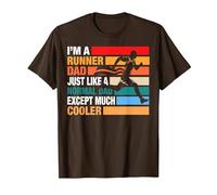 I am a Runner Dad Cool Running Dad T-Shirt, Men, Brown, X-Large