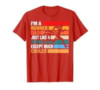 I am a Runner Dad Cool Running Dad T-Shirt, Men, Red, XX-Large