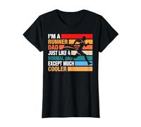 I am a Runner Dad Cool Running Dad T-Shirt, Women, Black, XX-Large