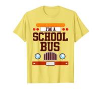 I Am A School Bus Yellow Kawaii School Bus Costume T-Shirt