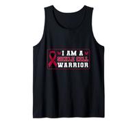 I Am A Sickle Cell Warrior Burgundy Ribbon Tank Top