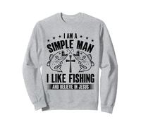 I Am A Simple Man I Like Fishing And Believe In Jesus Sweatshirt