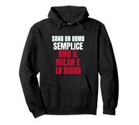 I Am A Simple Man I Love Milan And Beer Pullover Hoodie