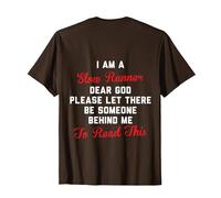 i am a Slow Runner Dear god T-Shirt, Men, Brown, X-Large