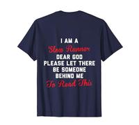 i am a Slow Runner Dear god T-Shirt, Men, Navy Blue, 5X-Large