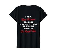 i am a Slow Runner Dear god T-Shirt, Women, Black, 3X-Large