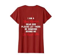 i am a Slow Runner Dear god T-Shirt, Women, Cranberry Red, Large