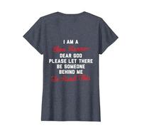 i am a Slow Runner Dear god T-Shirt, Women, Heather Blue, XX-Large