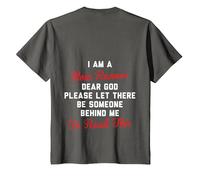 i am a Slow Runner Dear god T-Shirt, Youth, Asphalt Grey, Small