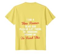 i am a Slow Runner Dear god T-Shirt, Youth, Lemon Yellow, Small