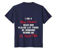 i am a Slow Runner Dear god T-Shirt, Youth, Navy Blue, 4T