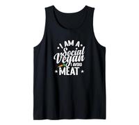 I am a Social Vegan I Avoid Meat Tank Top