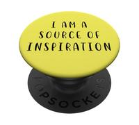 I am a source of inspiration Motivating Statement Inspiring PopSockets Adhesive PopGrip