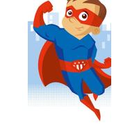 I Am a Super Hero Notebook: 80 Lined Pages for Little Champions: Cute Superhero Boy Cover Journal, A5 Size (6 x 9 inches), Perfect for School, Notes and Creative Writing