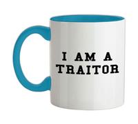 I Am A Traitor - 11oz - Ceramic Two-Tone Mug for Coffee/Tea - Babyblue/White - One Size