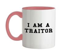 I Am A Traitor - 11oz - Ceramic Two-Tone Mug for Coffee/Tea - BabyPink/White - One Size