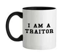 I Am A Traitor - 11oz - Ceramic Two-Tone Mug for Coffee/Tea - Black/White - One Size