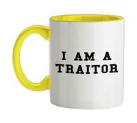 I Am A Traitor - 11oz - Ceramic Two-Tone Mug for Coffee/Tea - Yellow/White - One Size