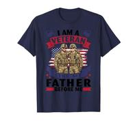 I Am A Veteran Like My Father Before Me Soldier Son Daddy T-Shirt