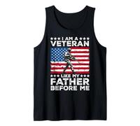 I Am A Veteran Like My Father Before US Army Soldier Tank Top