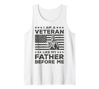 I Am A Veteran Like My Father Before US Army Soldier Tank Top