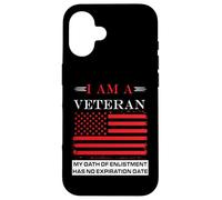 I am A Veteran My Oath Has No Expiration Men's Veteran Case for iPhone 16