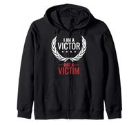 I Am A Victor Not A Victim T-shirt Zip Hoodie