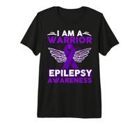 I Am A Warrior Epilepsy Epilepsia Disorder Epileptic Seizure Premium T-Shirt