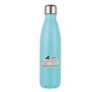 I Am a Witch, What’s Your Superpower?” - Funny Halloween Witch Design | Magical Quote Artwork for Spooky Season & Holiday Gifting, Stainless Steel Bottle. (Mint Green)