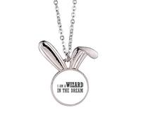 I Am A Wizard In The Dream Rabbit Necklace Pendant Bunny Animal Jewelry Gift
